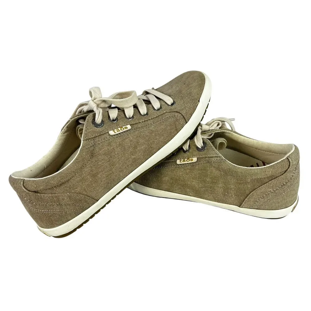Taos Star Lace Up Canvas Beige Sneakers Shoes Size‎ 9.5